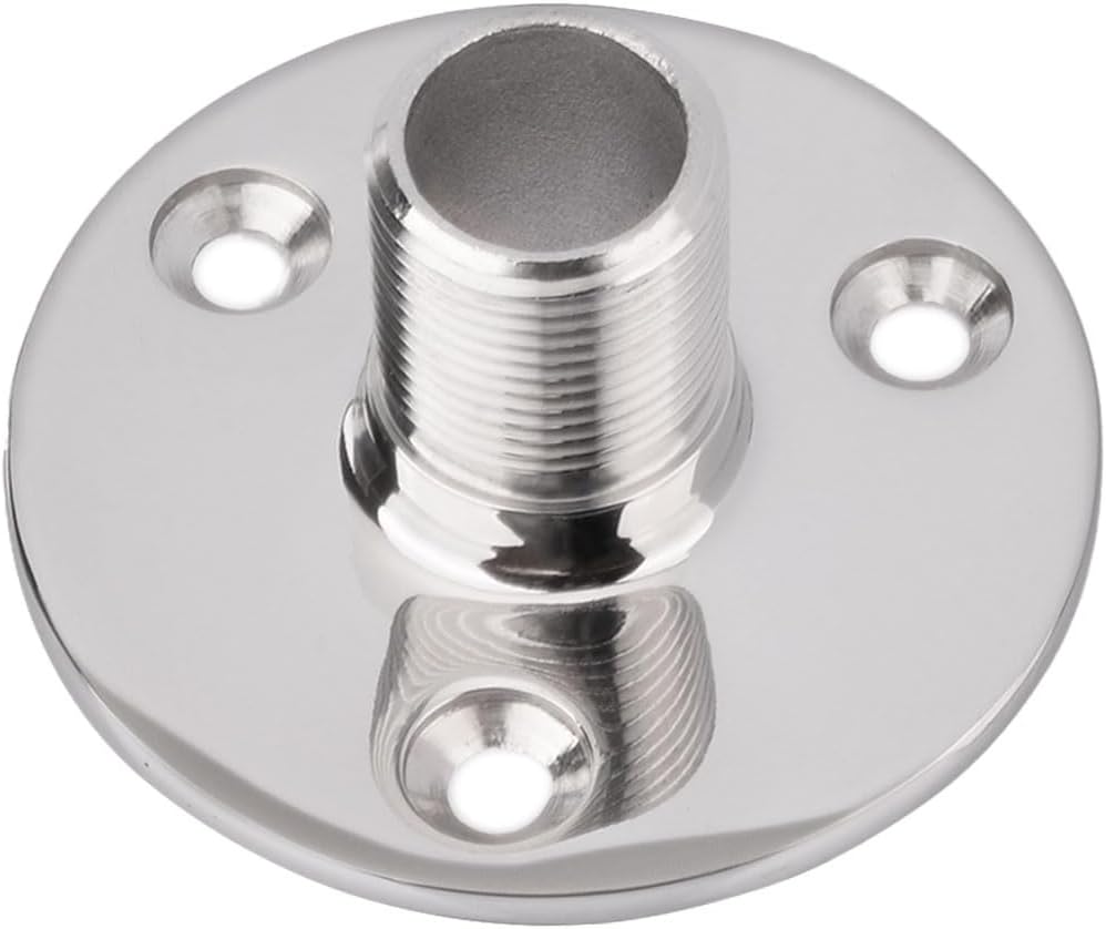 Bingfu VHF Marine GPS Antenna Base Mount Kit 316 Stainless Steel Fixed Mount Bracket for Boat Automotive