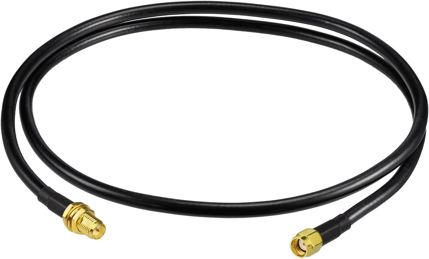 Bingfu WiFi Antenna Extension Coaxial Cable 3.28ft RP-SMA Male to RP-SMA Female Bulkhead Mount Double Shielded Low Loss ALSR240 Cable for WiFi Wireless Router Hotspot Security IP Camera