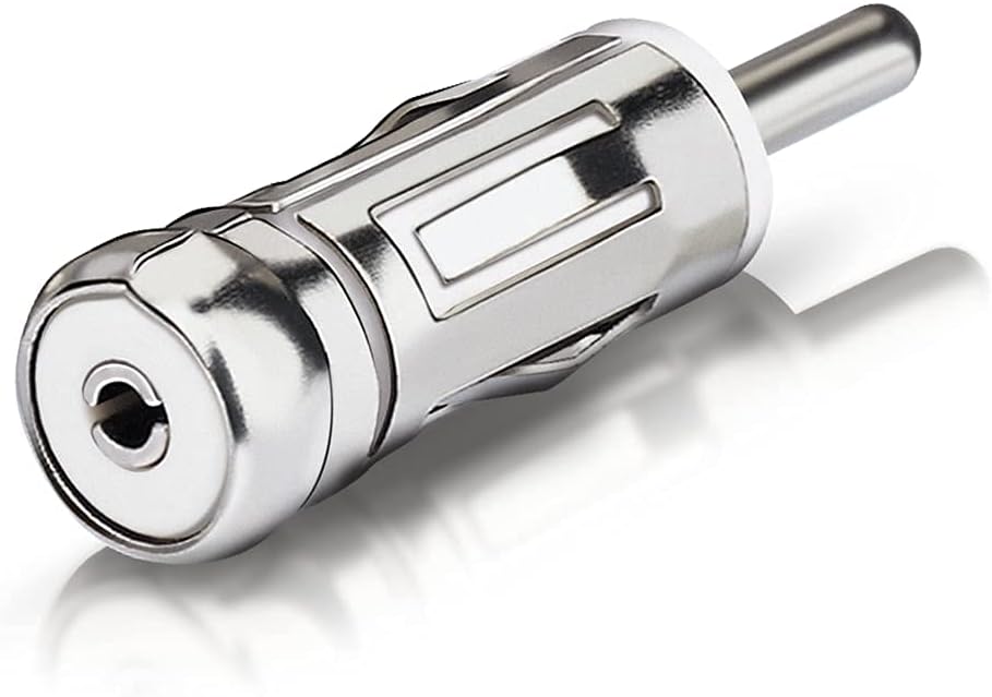 BINGFU Autoradio-Antennenadapter ISO Buchse auf DIN Stecker, 2 Stück Kompatibel mit Fahrzeug Autoradio Radio Head Unit Stereoempfänger