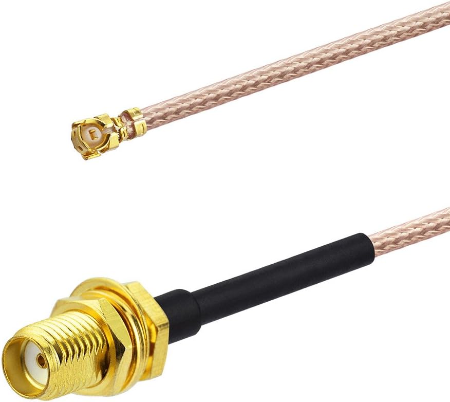 Bingfu SMA Female to IPX IPEX U.FL Cable 30 cm RG178 WiFi Antenna Adapter Cable (Pack of 2) for Wireless Mini PCI Express PCIE Network Cards WiFi Adapter Router FPV UAV Drone Transmitter
