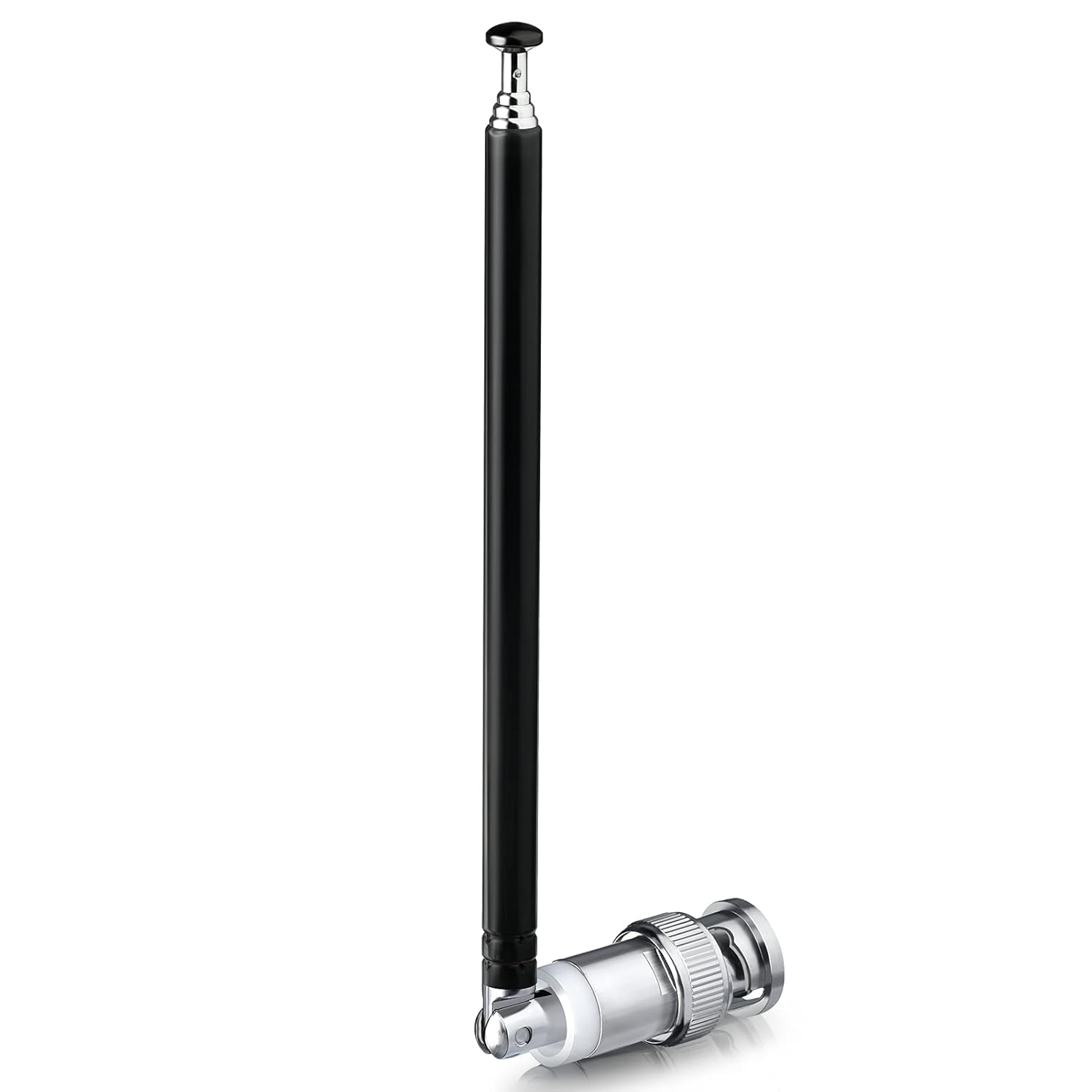 Bingfu VHF UHF 5 Abschnitte 42cm Teleskopantenne mit BNC Stecker für CB Radio Scanner Amateurfunk Zweiwegefunk Mobiler Scanner FM Sender Drahtloses Mikrofon Empfänger Frequenzzähler