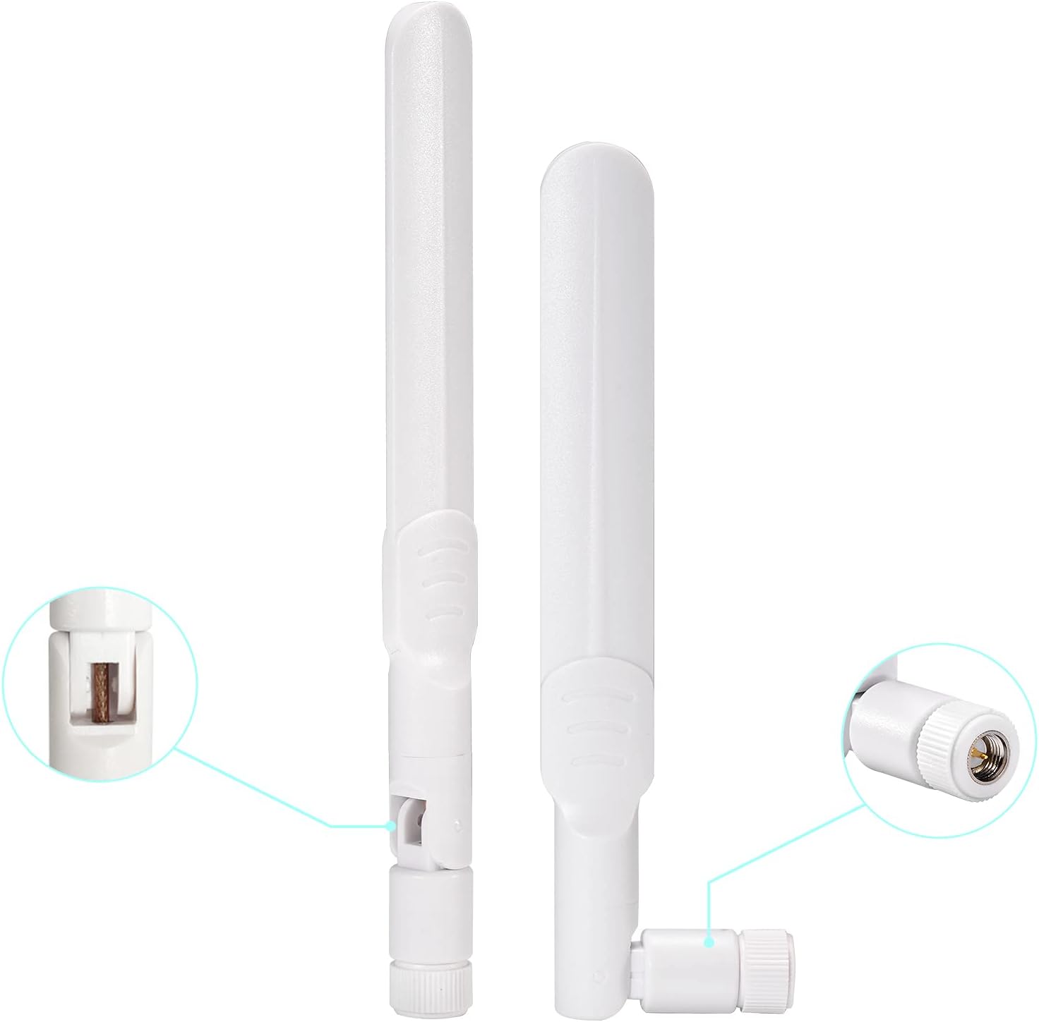 4G LTE Antenne SMA 6dBi Omnidirektionale Antenne 2 Stück Kompatibel mit 4G LTE Wireless CPE Router Hotspot Mobilfunk Gateway Industrieller IoT Router Wildkamera
