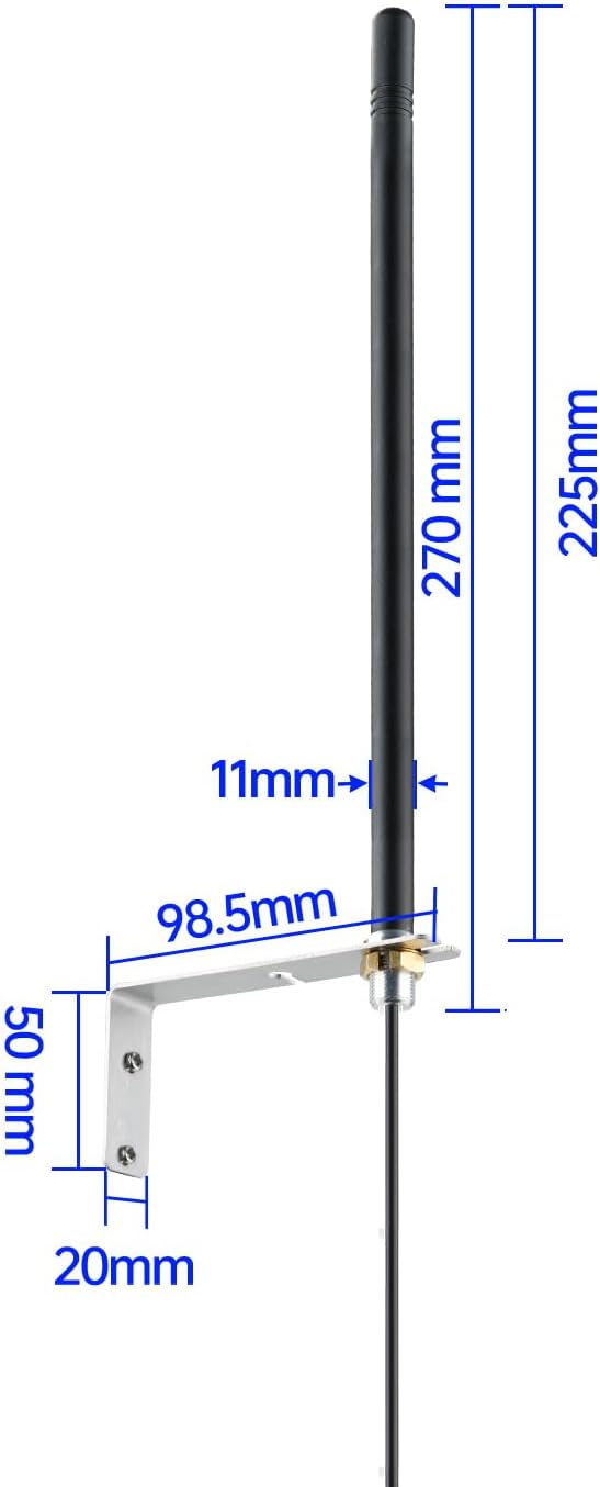 Bingfu Upgraded Garage Door Gate Opener Antenna Extender Compatible with GTO Mighty Mule MM371W MM372W MM571W MM572W MMS100 LiftMaster Ghost Controls Multicode Automatic Gate Opener 433MHz Antennas