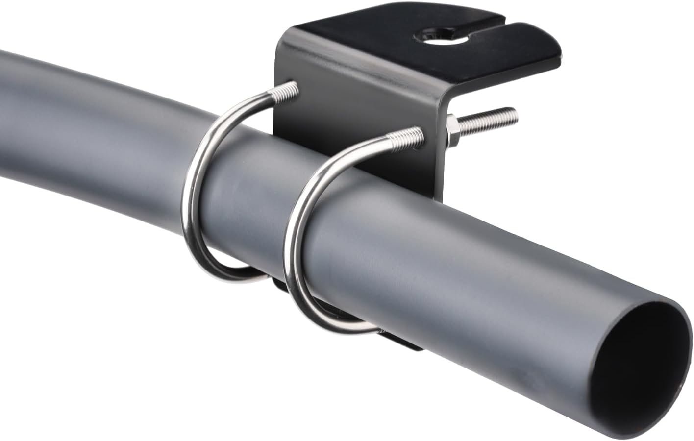 Bingfu Aluminium-L-Halterung mit U-Bolzen zur Mastmontage, 16-mm-Loch, strapazierfähige, wasserdichte Halterung für Antennen, Wetterstationen und mehr