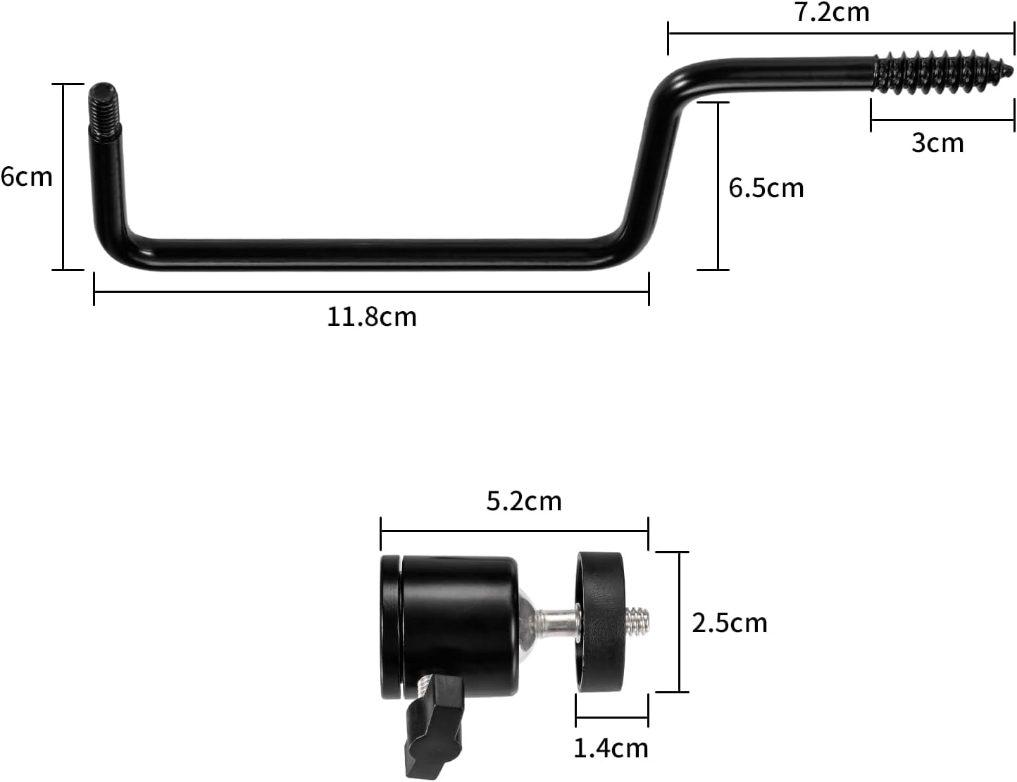 BINGFU M5 Screw Trail Camera Mount Hunting 360 Degrees Rotating Camera Tree Holder Bracket Quick Connect Mounting Kit for All Kinds of Hunting Cameras Night Vision Camera Solar Panel Chargers