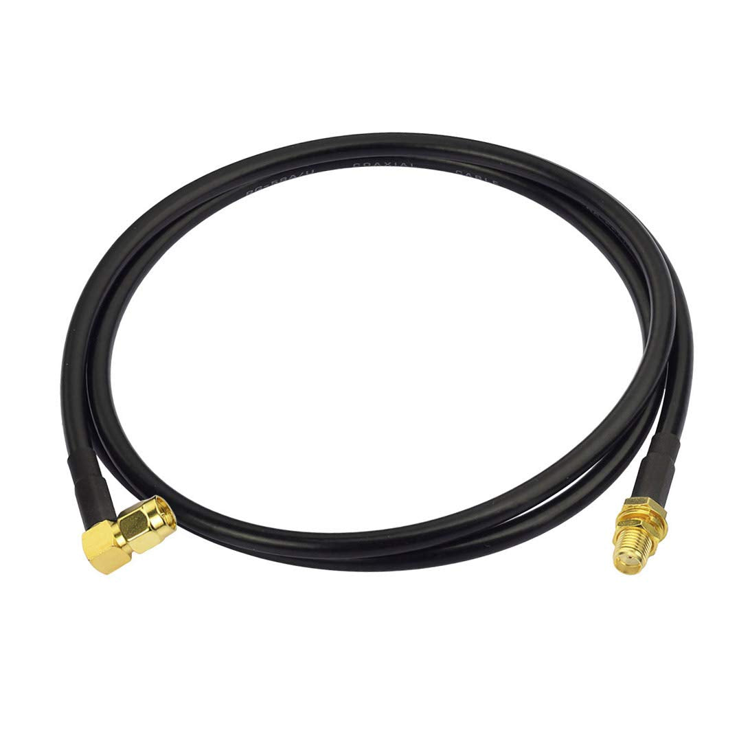 BINGFU Amateurfunk-Antennen Verlängerungskabel SMA-Stecker auf Buchse RG58 Koaxial-Überbrückungskabel 1m für Amateurfunk Kenwood BaoFeng Wouxun Icom Yaesu Vertex Standard Horizon Marine UKW-Radio