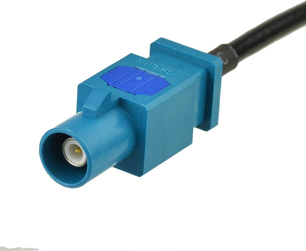 Fakra auf DIN ISO Autoradio Antenne Kabel (2-Stück), DAB FM Radio Adapterkabel für Auto-Stereo-Audio-HD-Radio-Head-Unit, CD-Media-Player-Empfänger