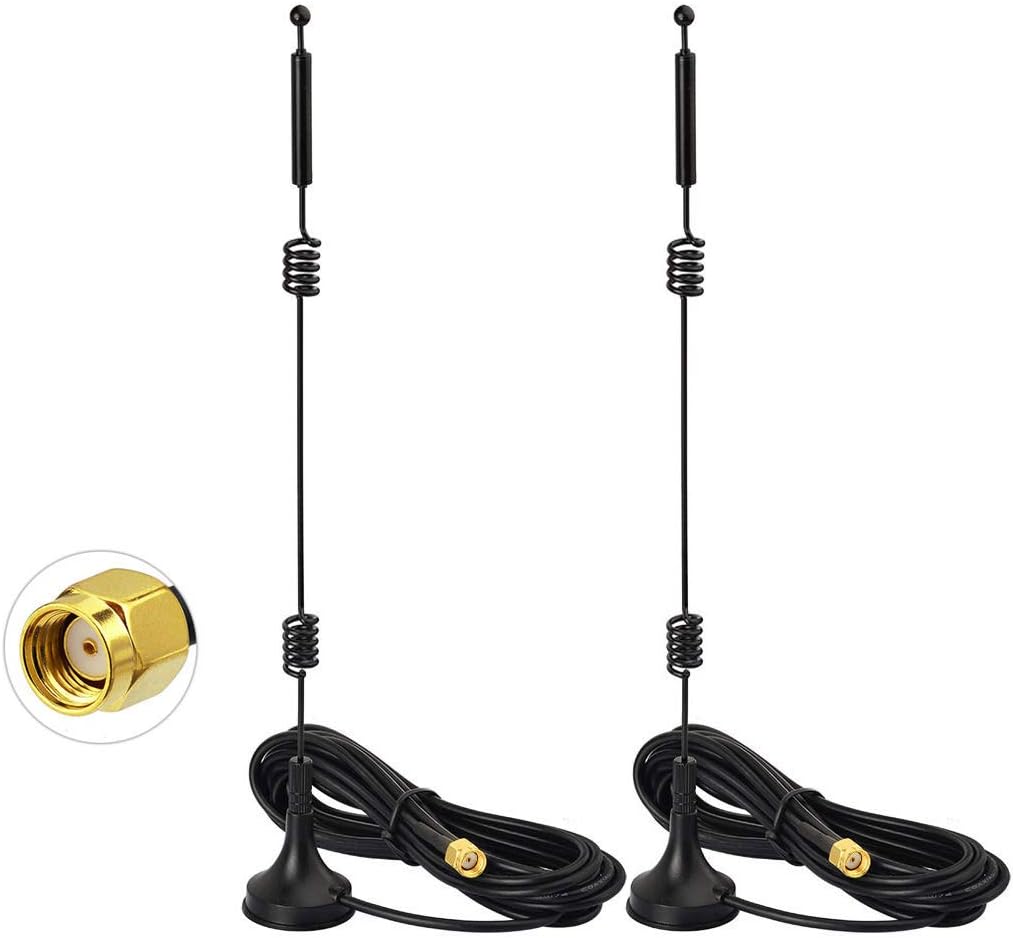 Bingfu Set of 2 WiFi Antenna, 2.4/5.8 GHz 9dBi Magnetic Base RP-SMA Connector Antenna, 15 cm IPEX IPX U.FL to RP-SMA Female Cable Compatible with Intel Fenvi Wireless Mini PCI Express PCIE Network