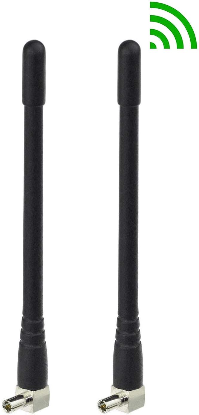Bingfu 4G LTE Antenne 3dBi Externe TS9 Antenne (2 Stück) Kompatibel mit 4G LTE MiFi Mobil WiFi Hotspot Router USB Modem Nighthawk AC785 AC790 AC810 LB2120 Huawei ZTE
