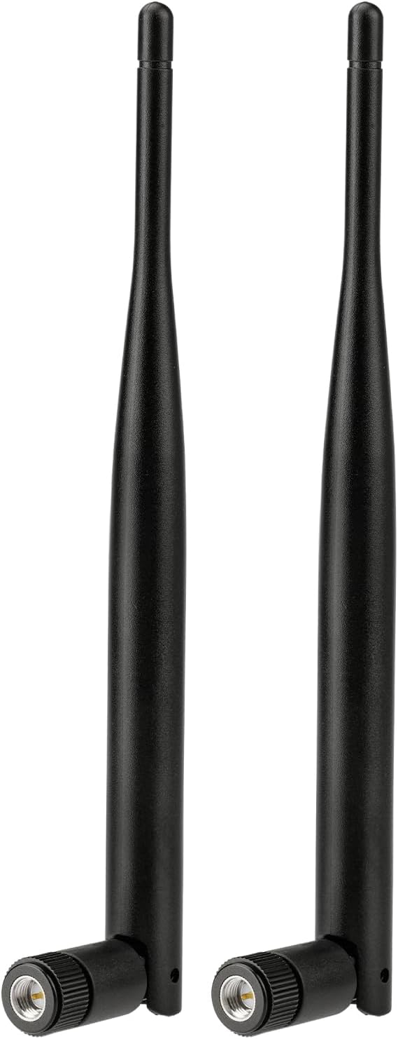 Bingfu 4G LTE Antenne 824-2700MHz 2dBi SMA Stecker 50 Ohm, 2 Stück