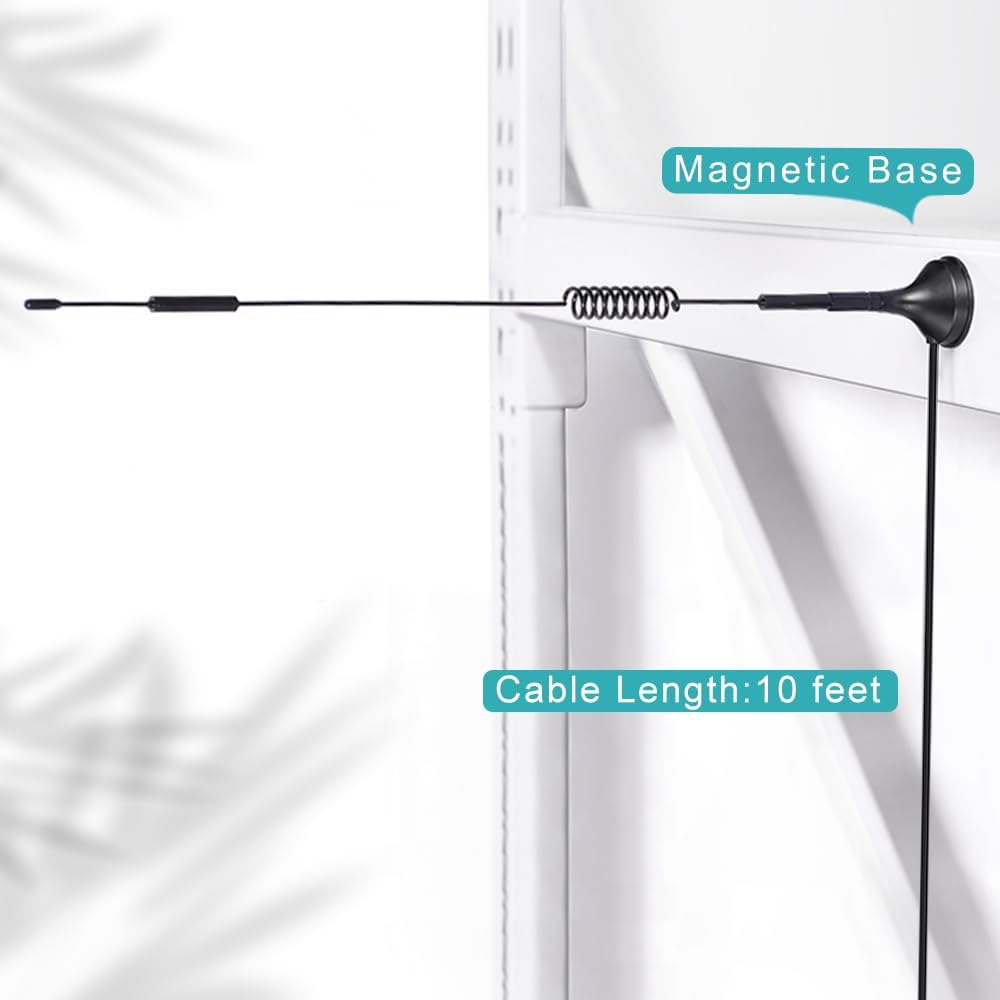 4G LTE Antenne 7 dBi Magnetfuß CRC9 Stecker Antenne mit 3m Verlängerungskabel 2-Stcük kompatibel mit Telekom Vodafone O2 Huawei 4G LTE-Router Gateway Modem Hotspot Mobilfunk Router Gateway