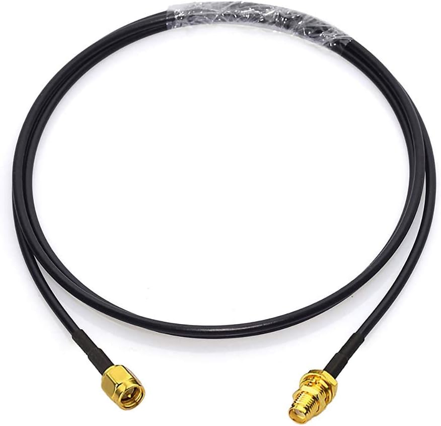 BINGFU SMA-Stecker auf SMA-Buchse RG174 Antennenverlängerungs-Koaxialkabel 1 m (2 Stück) für 4G LTE-Router-Gateway-Modem Mobilfunk-Router-Gateway SDR-Dongle-Empfänger