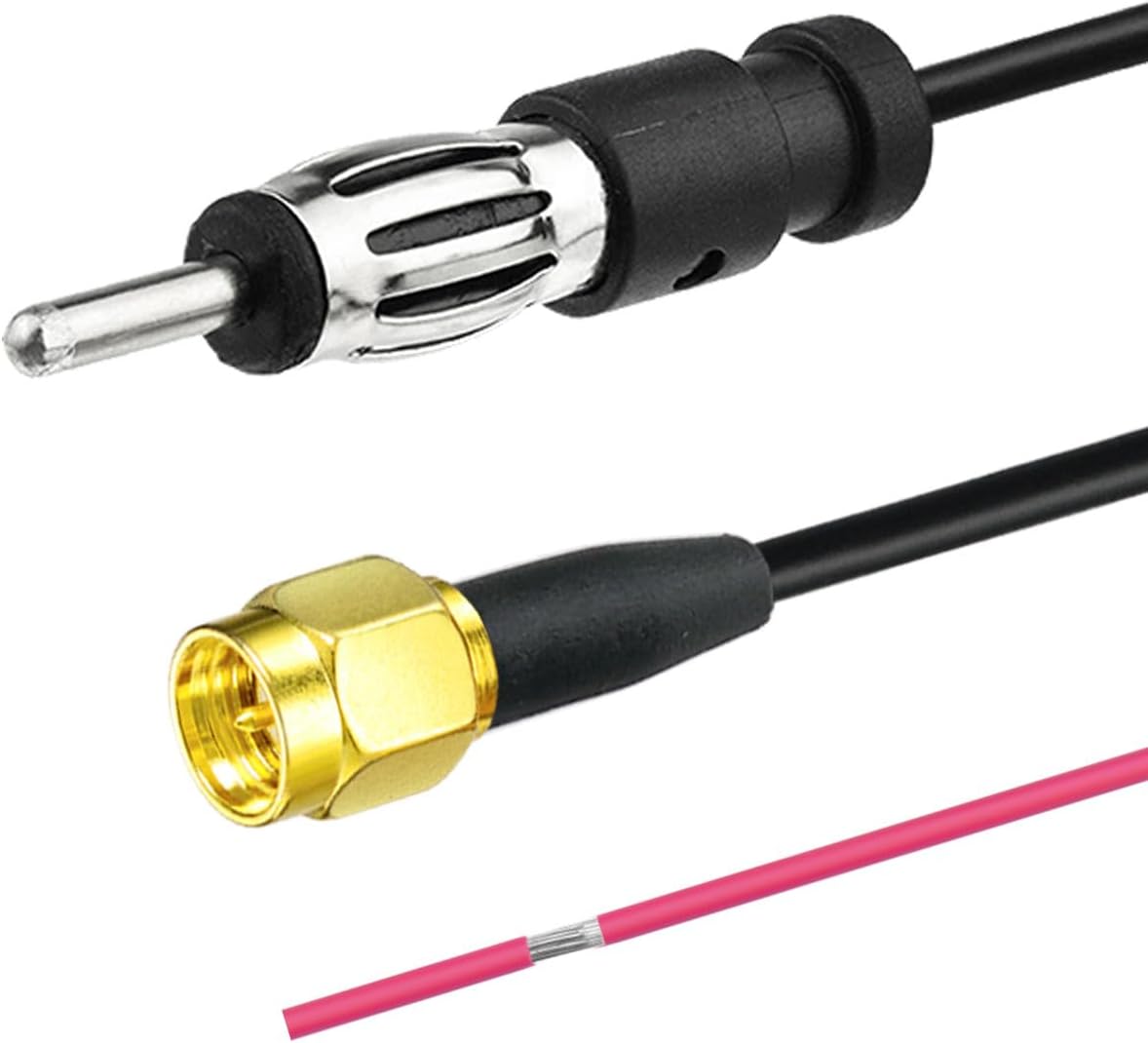 Bingfu Shark Fin Antenna for Car/Truck/RV - FM/AM Radio + GPS/BeiDou Dual-System, 28dB High Gain LNA, IP65 Waterproof, 9-16V Wide Voltage