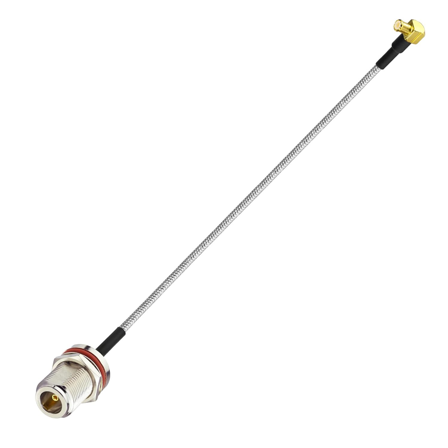 BINGFU MCX Male to N Female 7.87inch Pigtail RG402 Coaxial Jumper Cable Adapter Converter for RF Applications SDR Radio Amateur Radio