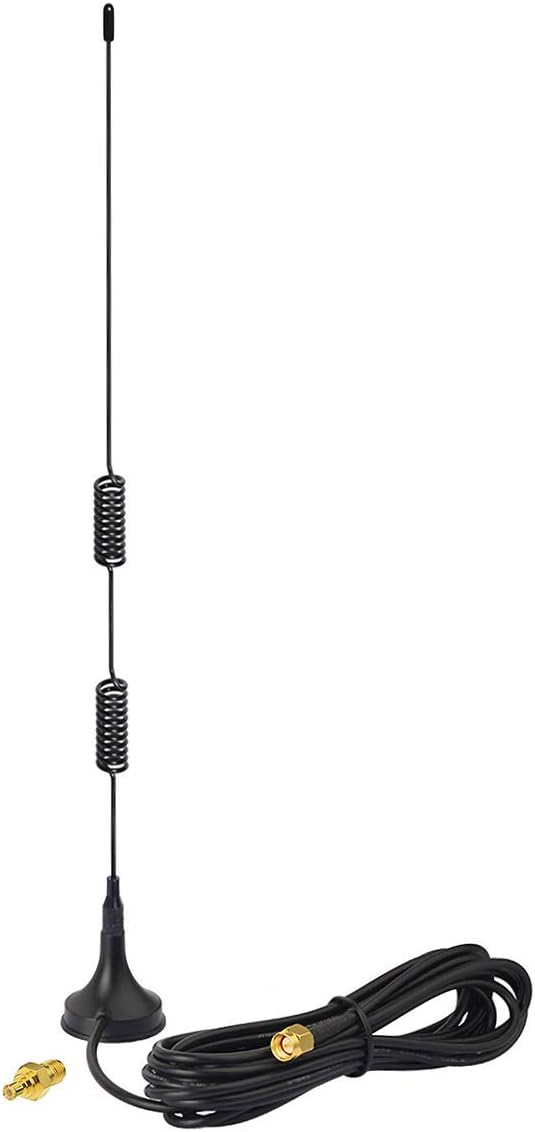 Bingfu Dualband 978 MHz 1090 MHz 7dBi Magnetfuß SMA MCX Stecker Antenne für die Luftfahrt Dual Band 978 MHz 1090 MHz ADS-B-Empfänger RTL SDR-Software Definierter Radio-USB-Stick-Dongle-Tuner-Empfänger