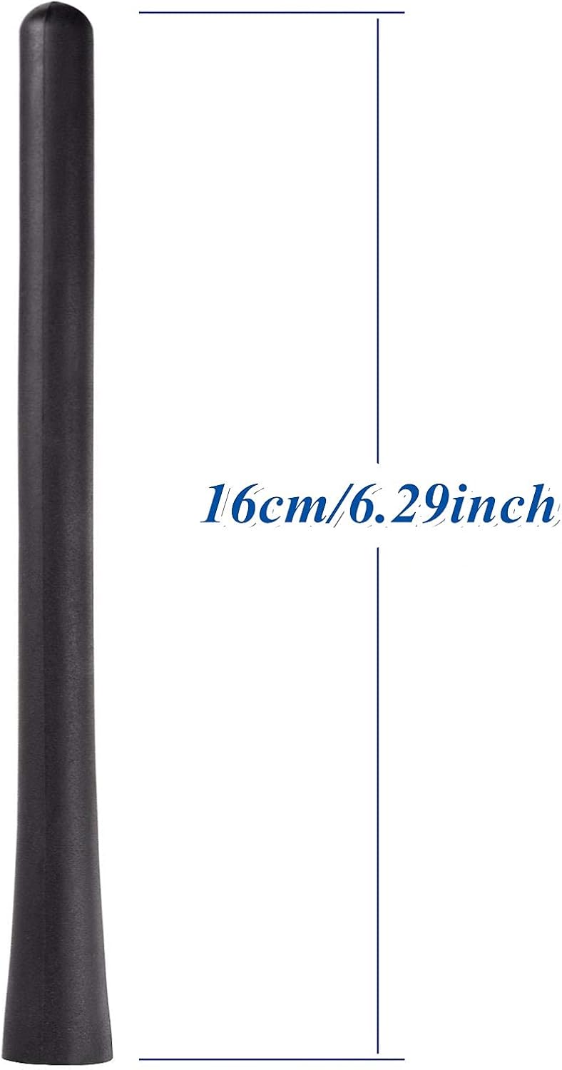 Bingfu Autoantenne Universal Kfz Antenne 16cm Gummi Auto Antenne Ersatz Dachantenne mit Hochwertigem AM & FM Empfang