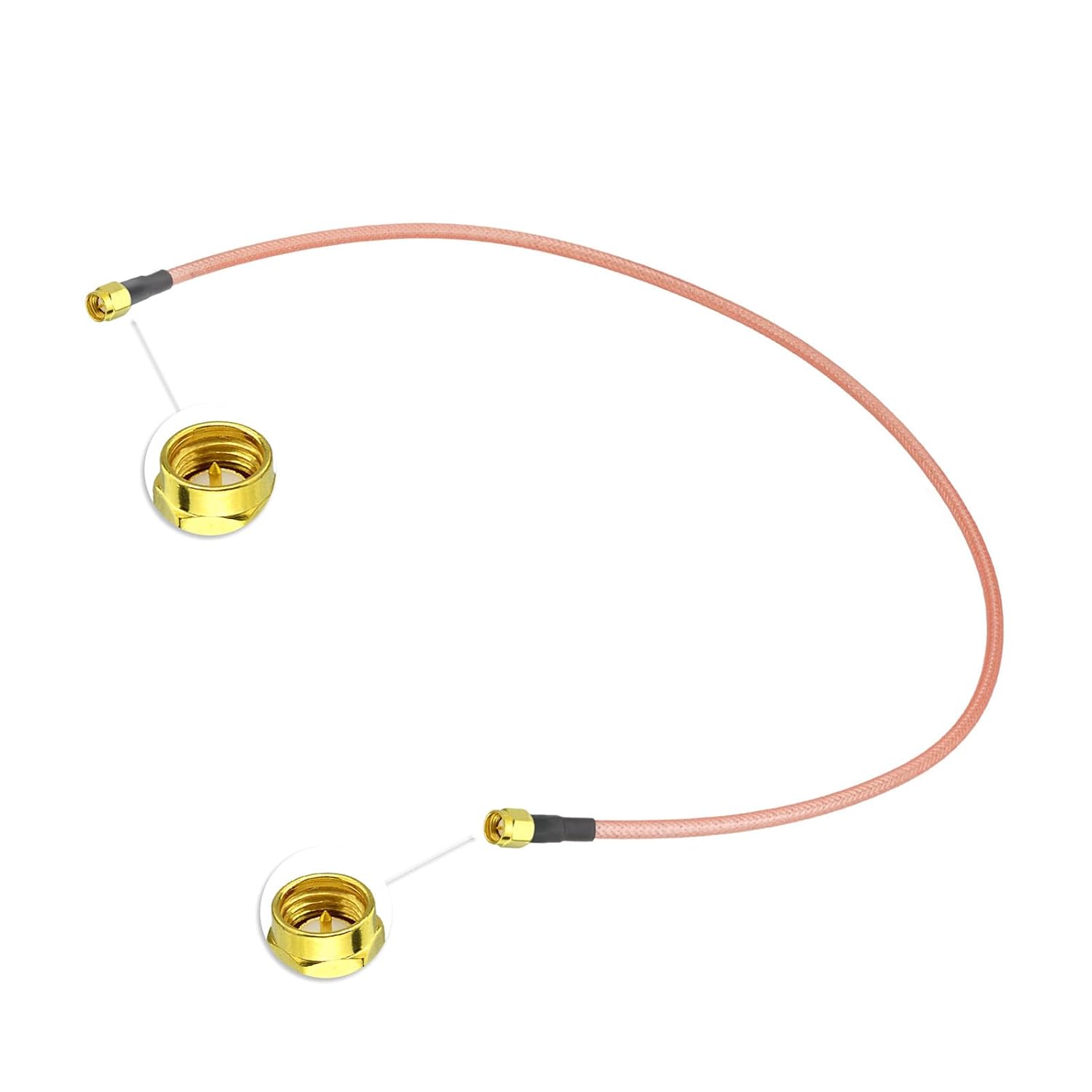 BINGFU SMA Kabel, 100cm SMA-Stecker auf Stecker RG400 Koaxialkabel(副本)
