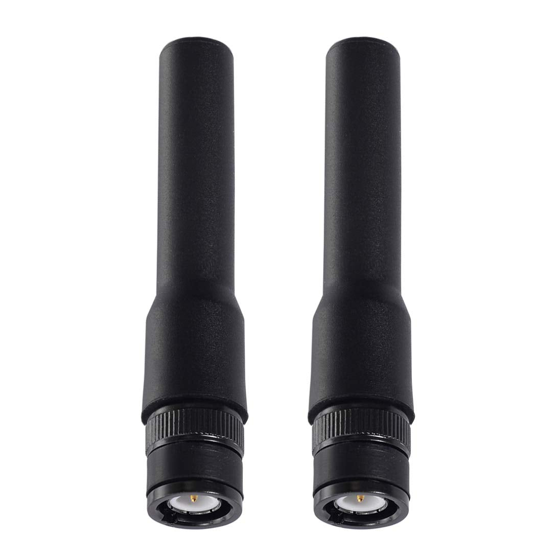 Bingfu Dual Band VHF UHF 136-174MHz 400-470MHz Ham Radio Antenna Handheld Two Way Radio SMA Male Soft Antenna 2-Pack for Icom Yaesu Vertex Ham Radio Walkie Talkie Standard Horizon Marine VHF Radio