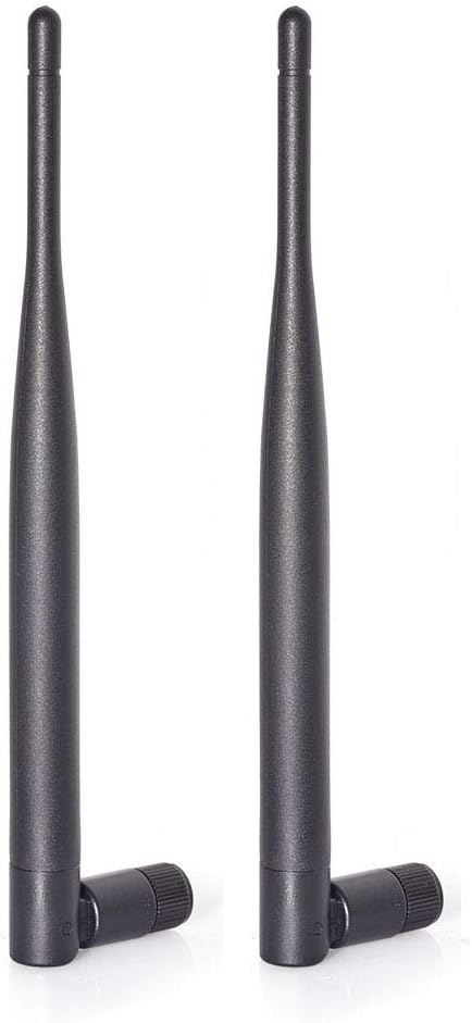 Bingfu 4G LTE Antenne SMA Stecker 6dBi Mobilfunk Antenne 2-Pack Kompatibel mit Wireless CPE Router Hotspot Mobilfunk Gateway Industrieller IoT Router Trail Kamera Spielekamera Außenüberwachungskamera