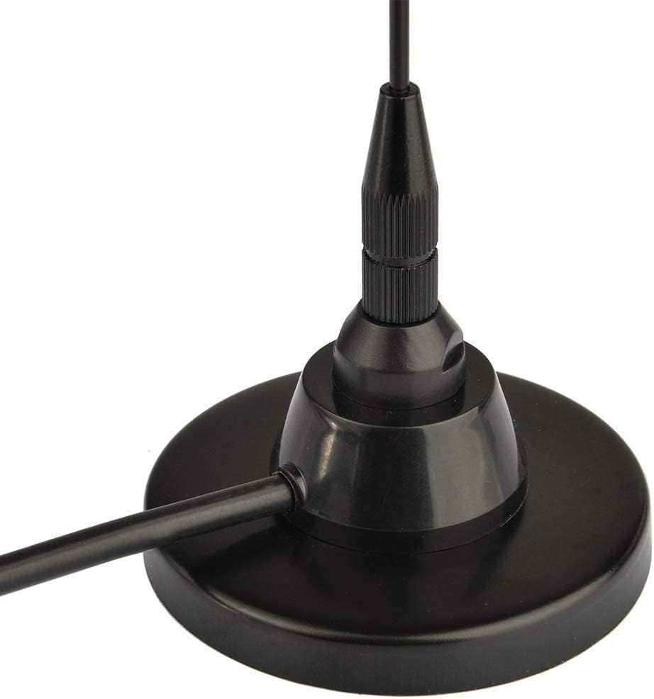 Funkgerät Antenne Auto Mobilfunkantenne Dualband VHF UHF 136-174MHz 400-460MHz Magnetfuß PL259 Steckerantenne für BTECH ICOM Midland Yaesu TYT AnyTone Amateurfunk Funkgerät