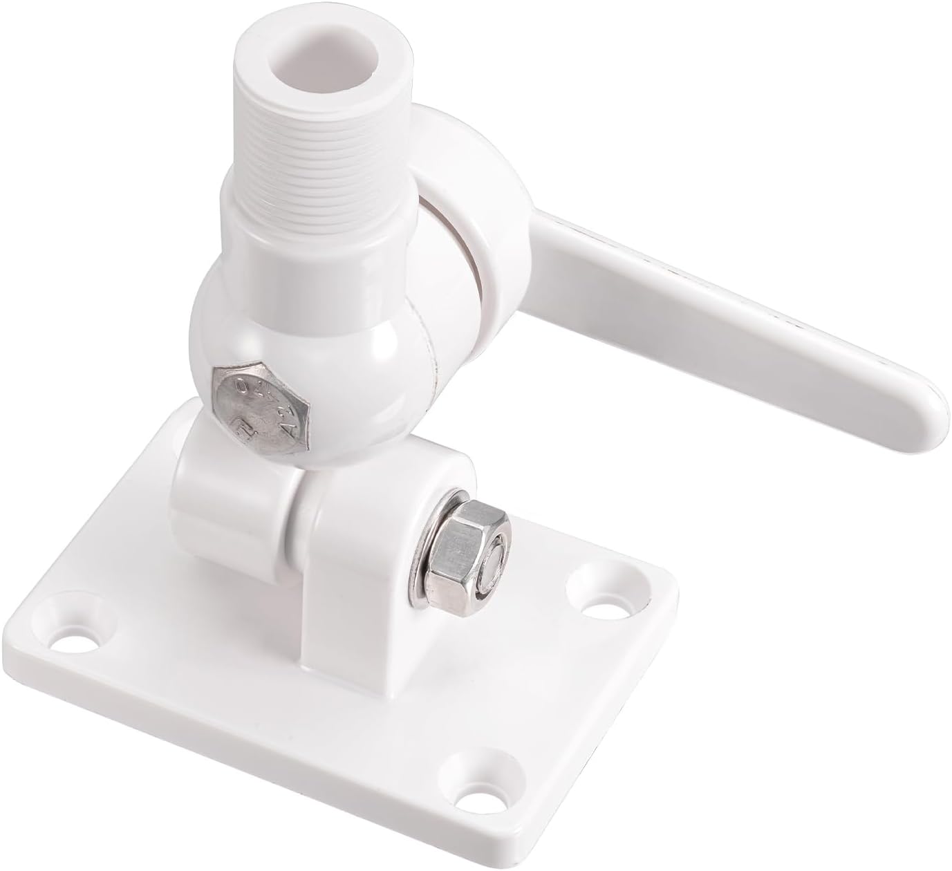 Bingfu VHF Marine GPS Antenna Mounting Kit Dual-axis Heavy-Duty Adjustable Base Fixed Mount Bracket for Boat