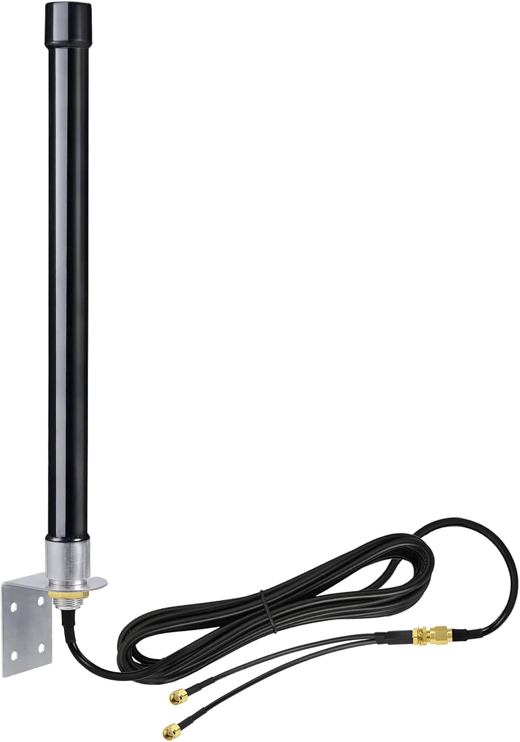 Bingfu Outdoor 4G LTE Antenne 5dbi Glasfaserantenne mit SMA Buchse auf Dual SMA Stecker Splitterkabel Kompatibel mit 4G LTE Router Gateway Modem Hotspot Wireless Mobile Router Hub