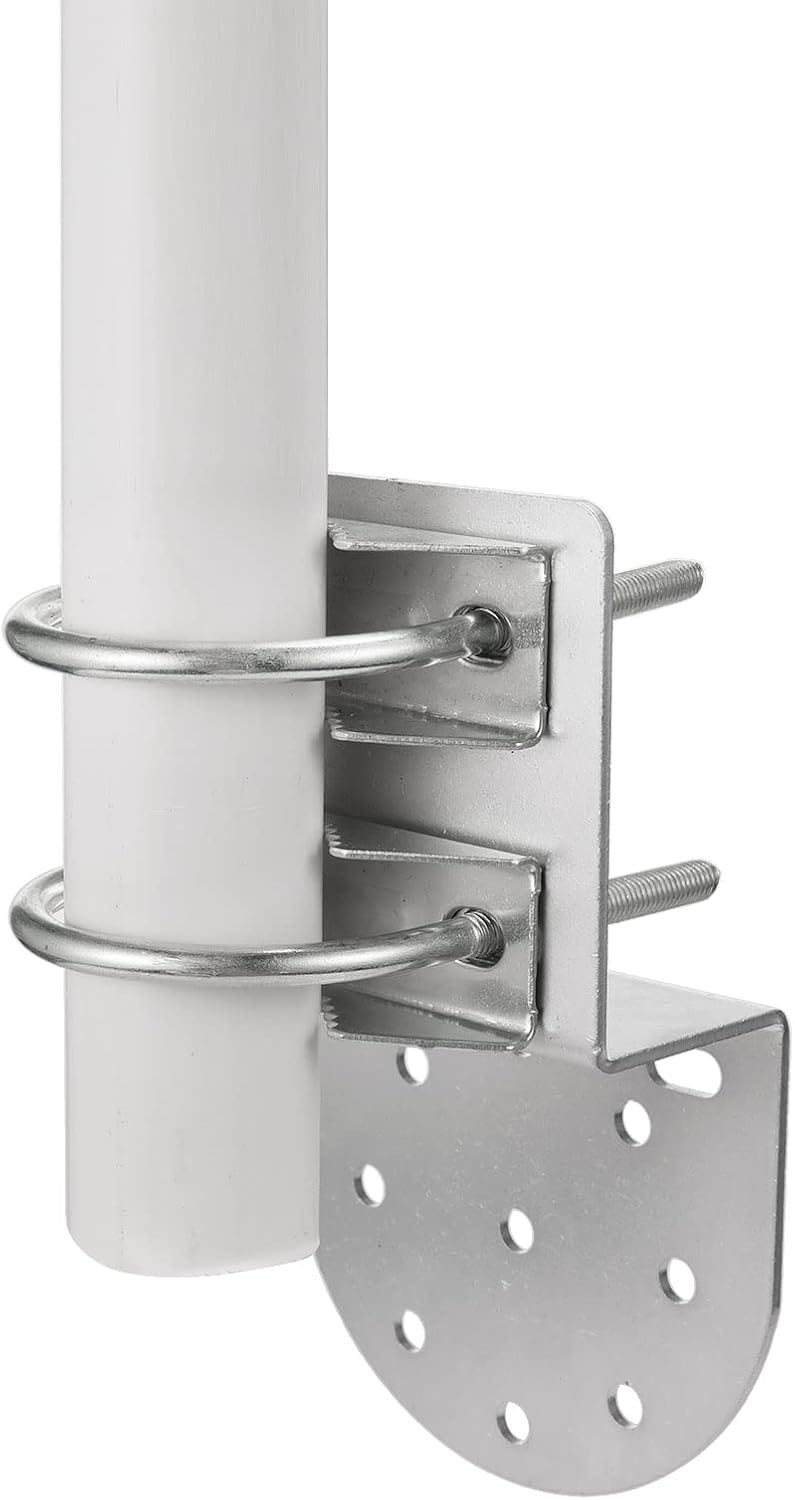 Bingfu Antennenmast-Montagehalterungen an der Wand, Mastklemme, rostfreies Hardware-Zubehör, Halterungshalter für den Außenbereich zu Hause, Antennenmasthalter, Antennenmast-Montage-Kits