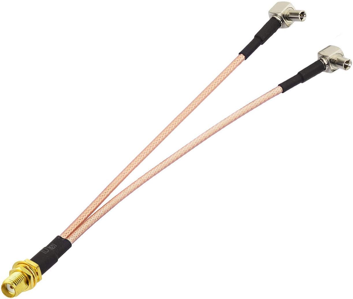 BINGFU SMA Buchse auf Dual TS9 Stecker Adapter Kabel 15cm 4G LTE WiFi Antennen Verlängerungs Kabel Kompatibel mit Jetpack AT&T MiFi Mobiler WiFi Hotspot Router USB Modem AirCard AC791L 6620L