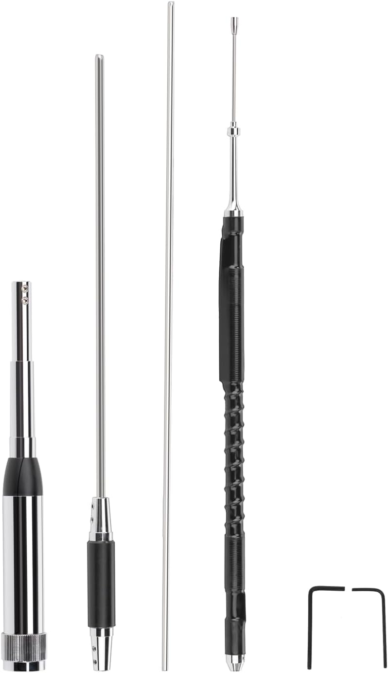 Bingfu Mobile Amateurfunkantenne Quadband 29/50/144/430MHz mit UHF PL259-Stecker, kompatibel mit Mobilfunkgeräten für Langstreckenkommunikation