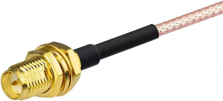 Bingfu RP-SMA-Stecker auf RP-SMA-Buchse Kabel 30cm RG316 WiFi-Antennenverlängerungs Koaxialkabel (2 Stück) für Drahtlose Mini PCI Express PCIE Netzwerkkarten WiFi Adapter WiFi Router Gateway