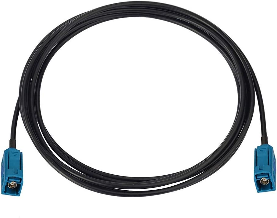 Bingfu Fakra Z Female to Female Vehicle Antenna Extension Cable 2m 6.5 feet for Car Stereo Android Head Unit GPS Navigation FM AM Radio Sirius XM Satellite Radio 4G LTE Telematics Bluetooth Module