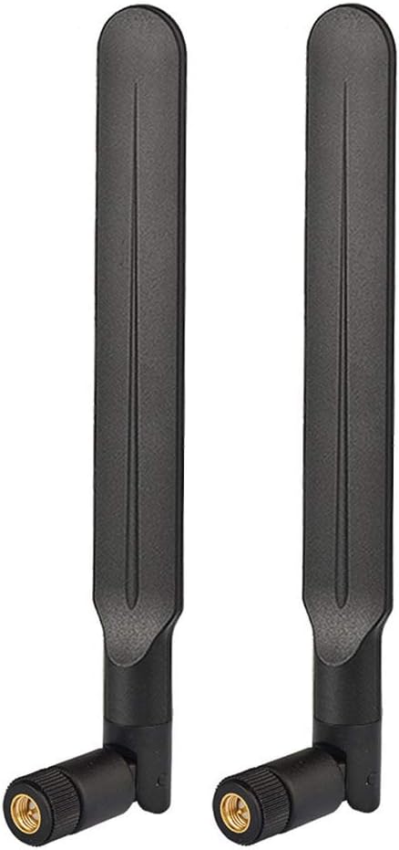Bingfu 4G LTE 3dBi External SMA Male Antenna (2-Pack) Compatible with 4G LTE Wireless Router CPE Hotspot Industrial IoT Router Cellular Gateway Terminal Outdoor Cellular Security Camera
