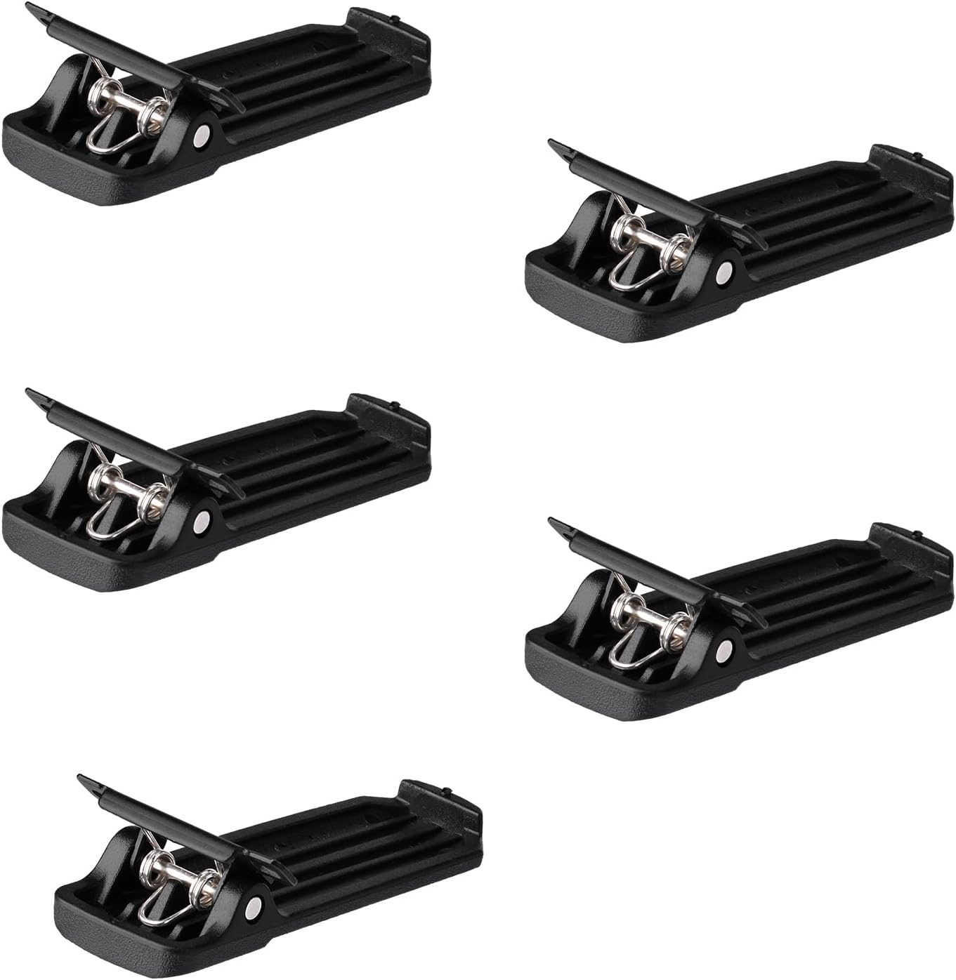 Bingfu Gürtelclip Ersatz für Walkie Talkie Zwei-Wege-Radio, kompatibel mit Baofeng H-777 BF-666S BF-777S BF-888S UV-5R UV-5RA UV-5RB UV-5RC 5RD 5RE 5RE+ Zwei-Wege-Radio-Serie Modellradio, 5 Stück