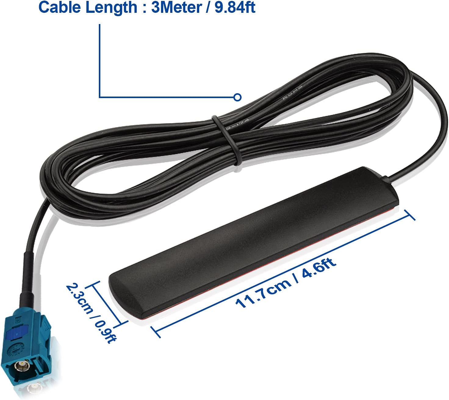 Bingfu Auto WLAN Bluetooth 2.4GHz Antenne Kompatibel mit SUV Auto Stereo Carplay TCU Telematics Security Bluetooth Module Head Unit Empfänger