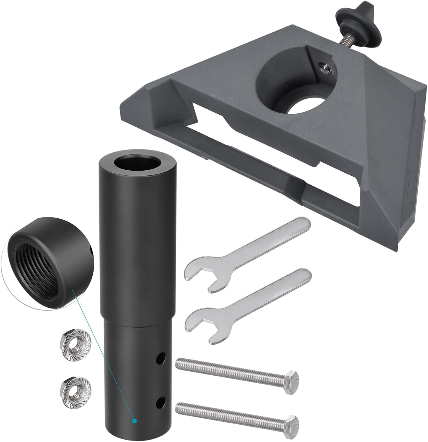 Bingfu Halterungsset für Starlink Mini, Antennen-Montagekit mit Mastadapter, kompatibel mit Starlink Mini-Antennenschüsseln, wetterbeständig für Wohnwagen, Yachten und Camping