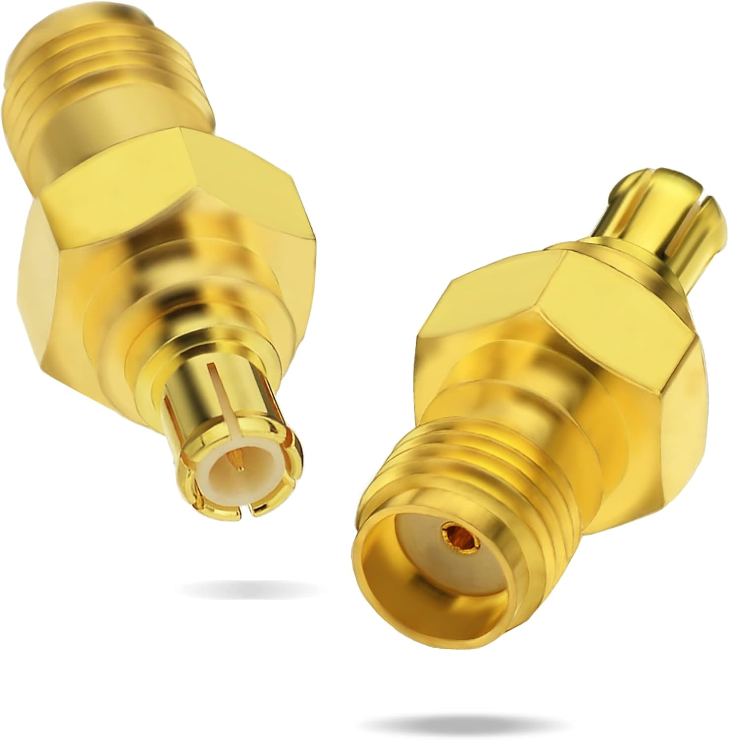 BINGFU DAB Antennenadapter MCX Stecker auf SMA Buchse Antennenstecker 2 Stück kompatibel mit DAB + Radio Alpenpionier Clarion Pure Revo MEHRWEG