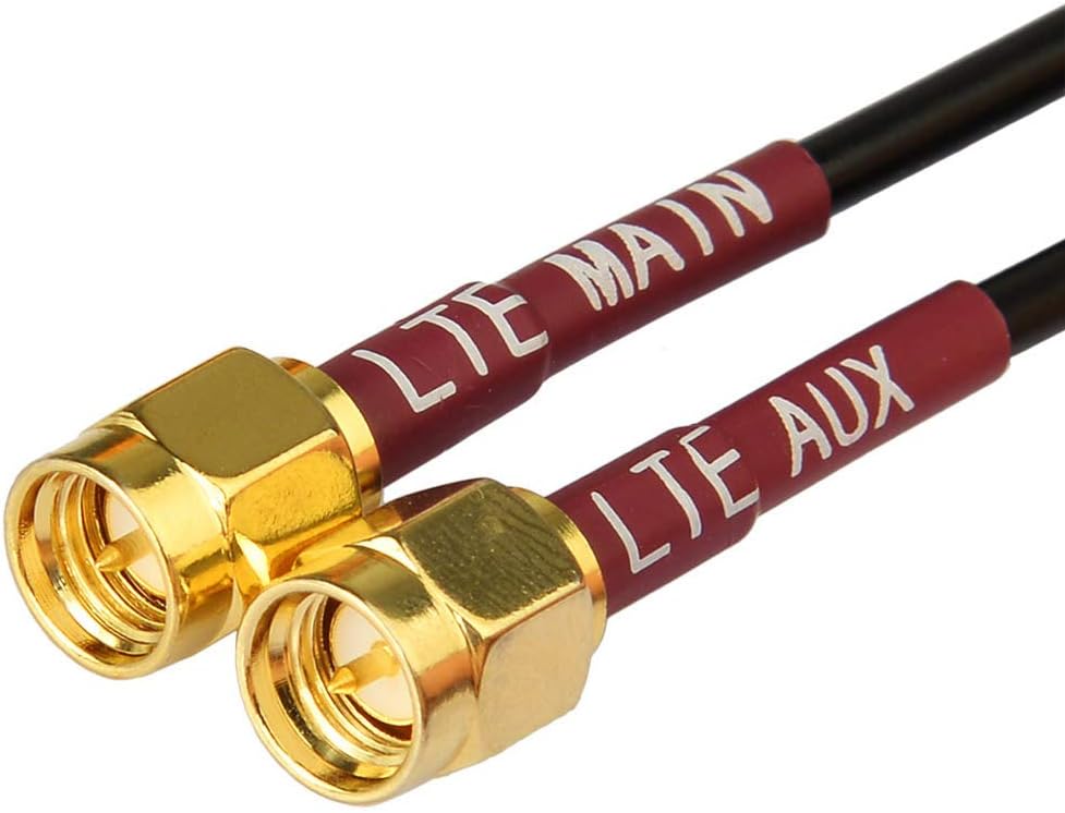 Bingfu 4G LTE Adhesive Magnetic Mount Antenna MIMO SMA Male Antenna Compatible with 4G LTE Wireless Home CPE Mobile Modem Hotspot Industrial IoT Router Cellular Gateway