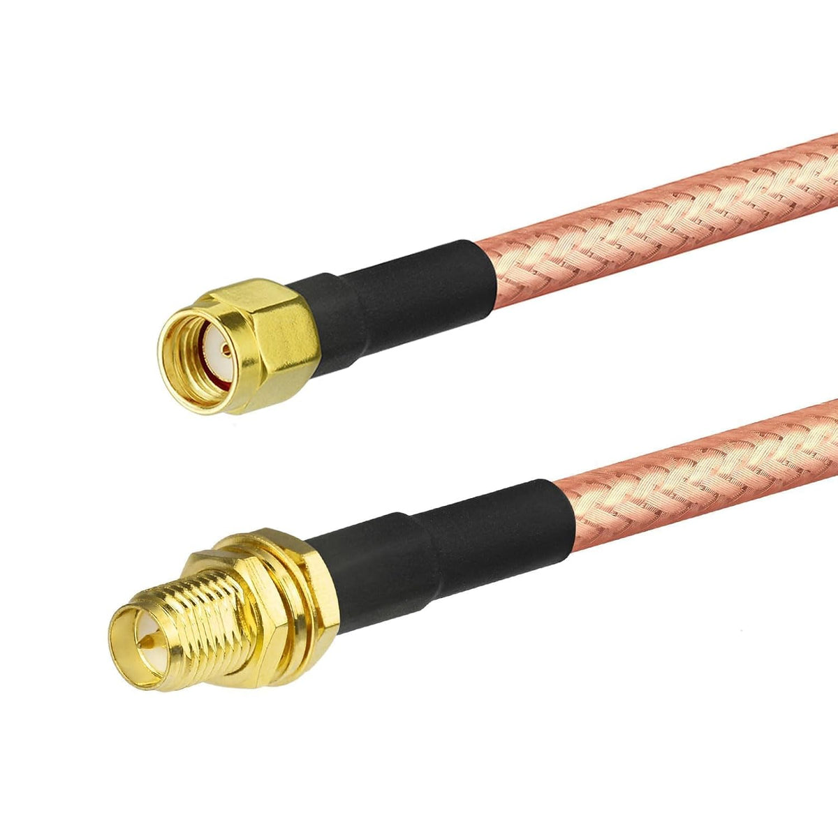 BINGFU RP-SMA Kabel 30 cm RP-SMA Buchse auf Stecker RG400-Kabel