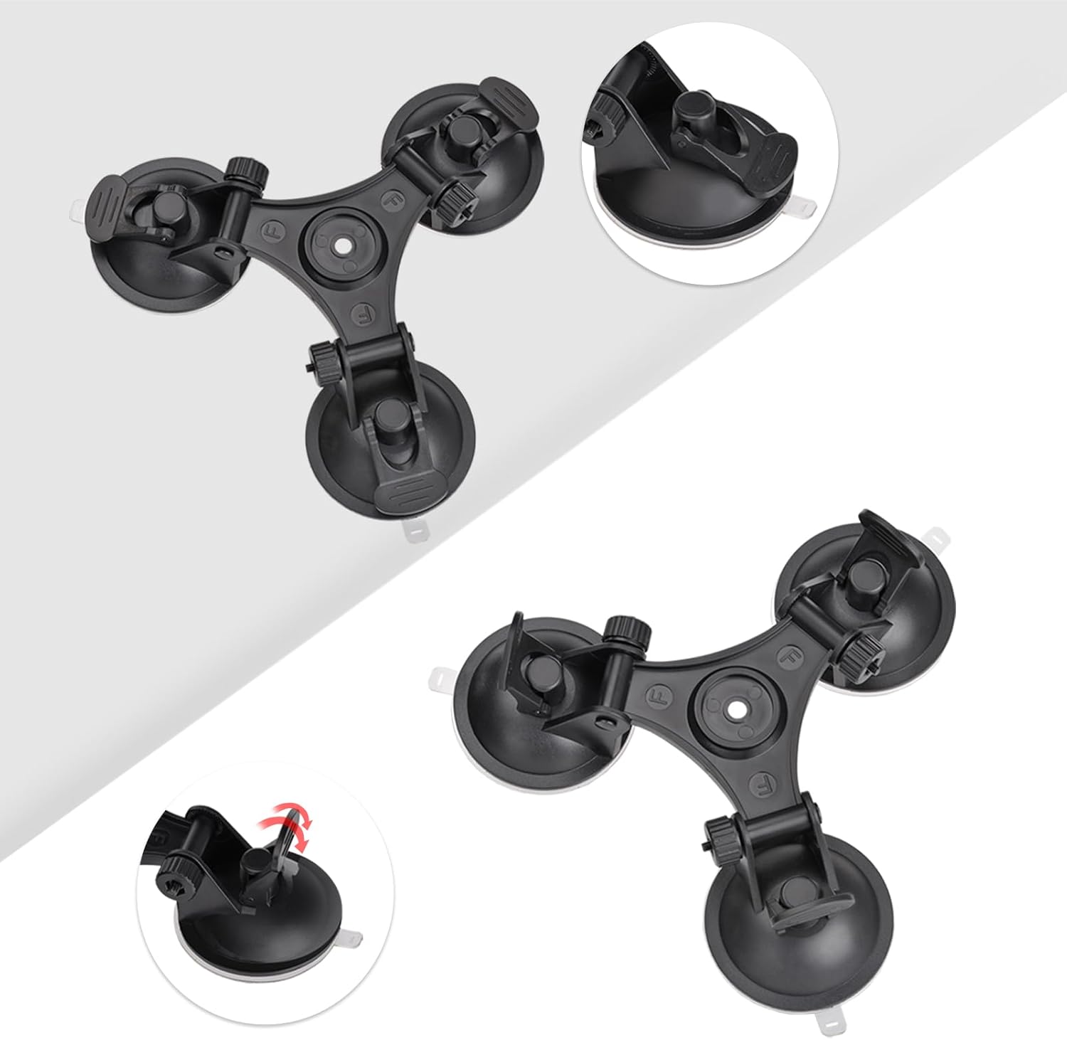 Bingfu Car Mount for Starlink Mini, Roof Suction Mount with 1/4" Nut Compatible with Starlink Mini Aerial Bowl for Smooth Surfaces