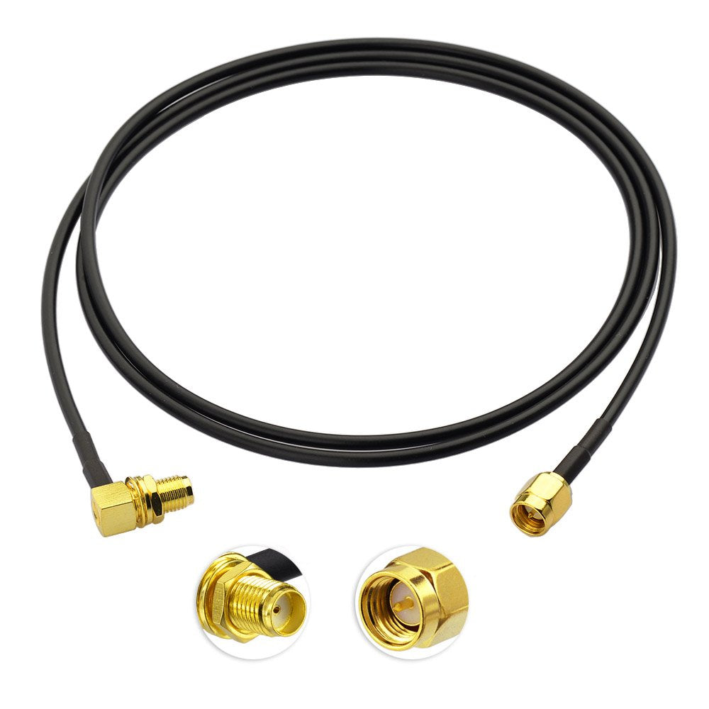 3M SMA Antenne Kabel SMA Stecker auf SMA Buchse WLAN Antenne Verlängerungskabel Kompatibel mit 4G LTE WLAN FPV Homematic CCU2 CC1101 Huawei Router MEHRWEG
