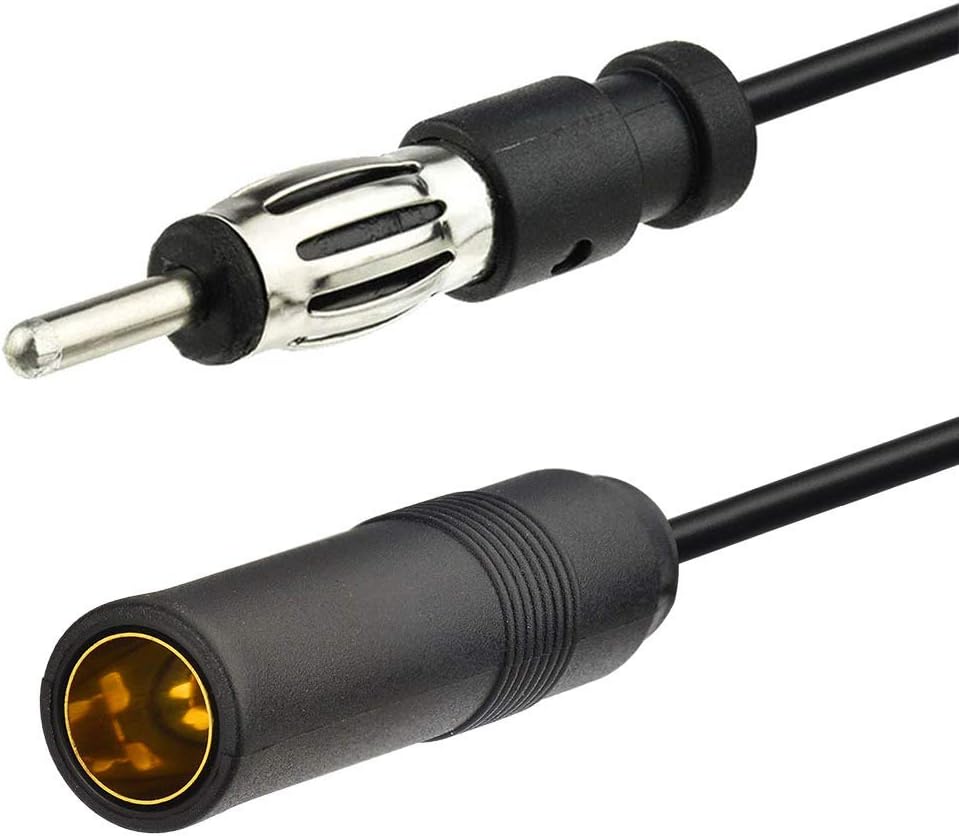 BINGFU 3 m Motorola DIN Male to Female Antenna Cable Universal Vehicle Car Stereo FM AM Radio Extension Cable for Vehicle Truck Car Audio Stereo Head Unit CD Media Receiver Player