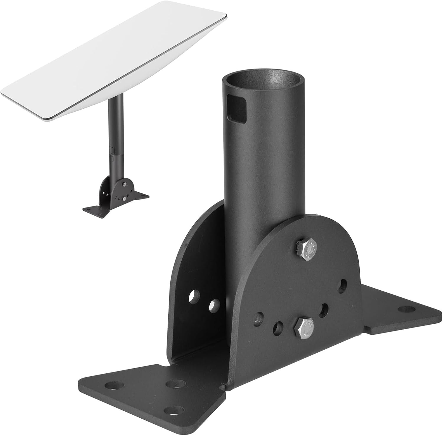 Bingfu Robuste dickere Halterung für Starlink Gen2 V2 Satelliten-Internet-Schüsselantenne - Schwerlast-Wandmast-Montagekit mit verstellbaren Winkelhalterungen