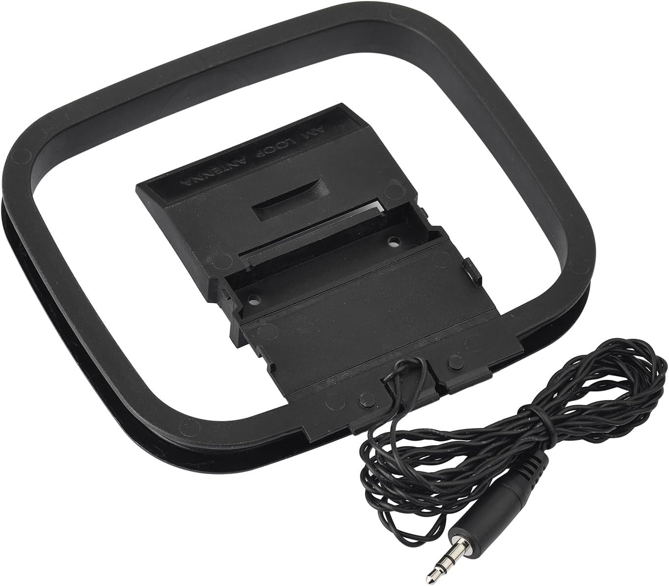 Bingfu MW AM-Loop-Antenne, 3,5-mm-Klinkenstecker, 3m Kabel, Standfuß