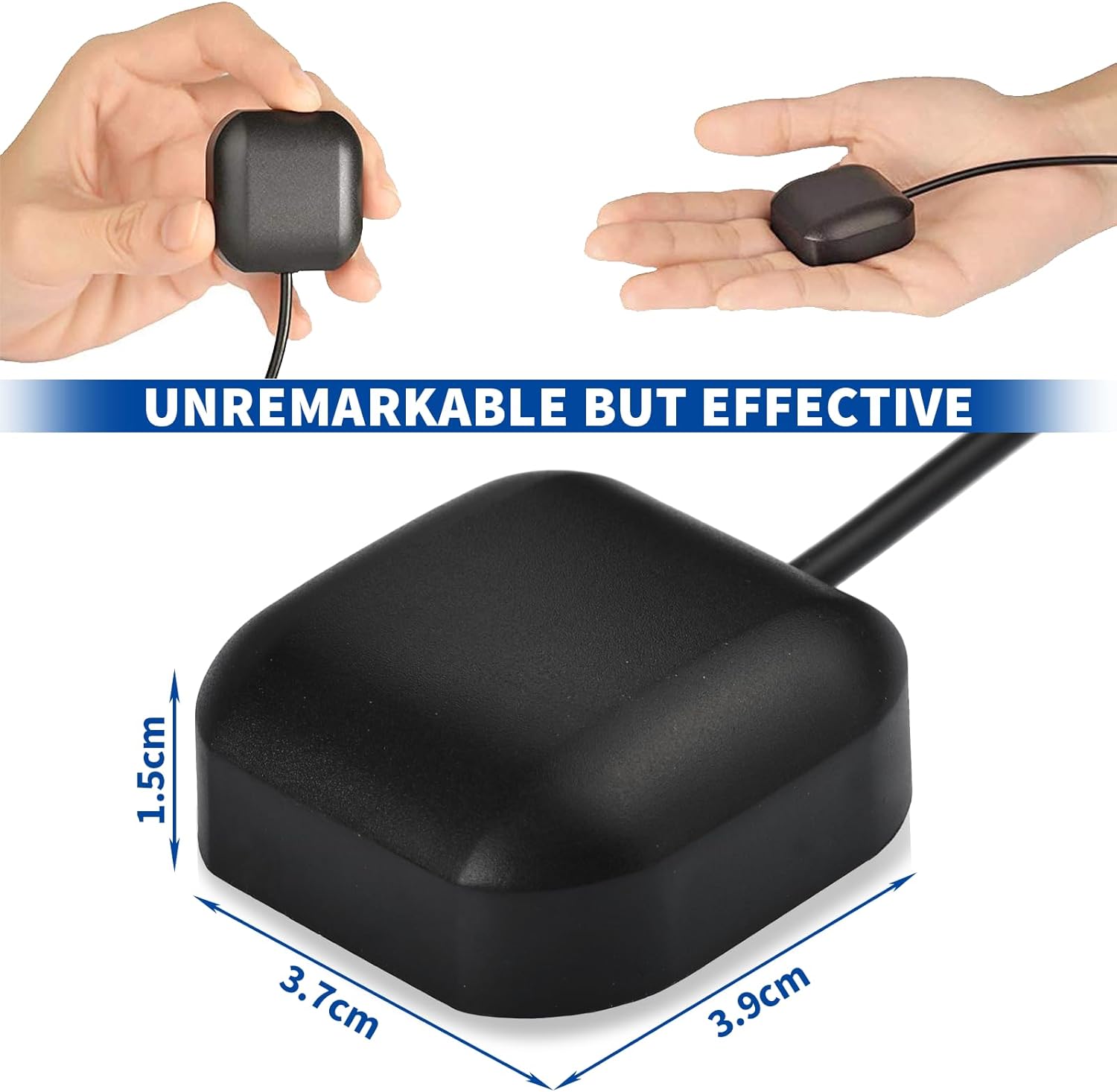 Bingfu GPS Antenne Auto Wasserdicht Aktive GPS Navigation Antenne mit SMA Stecker für Auto Stereo Head-Unit GPS Navigationssystem Modul LKW Marine Boot GPS Tracker Locator Echtzeit Tracking-Gerät