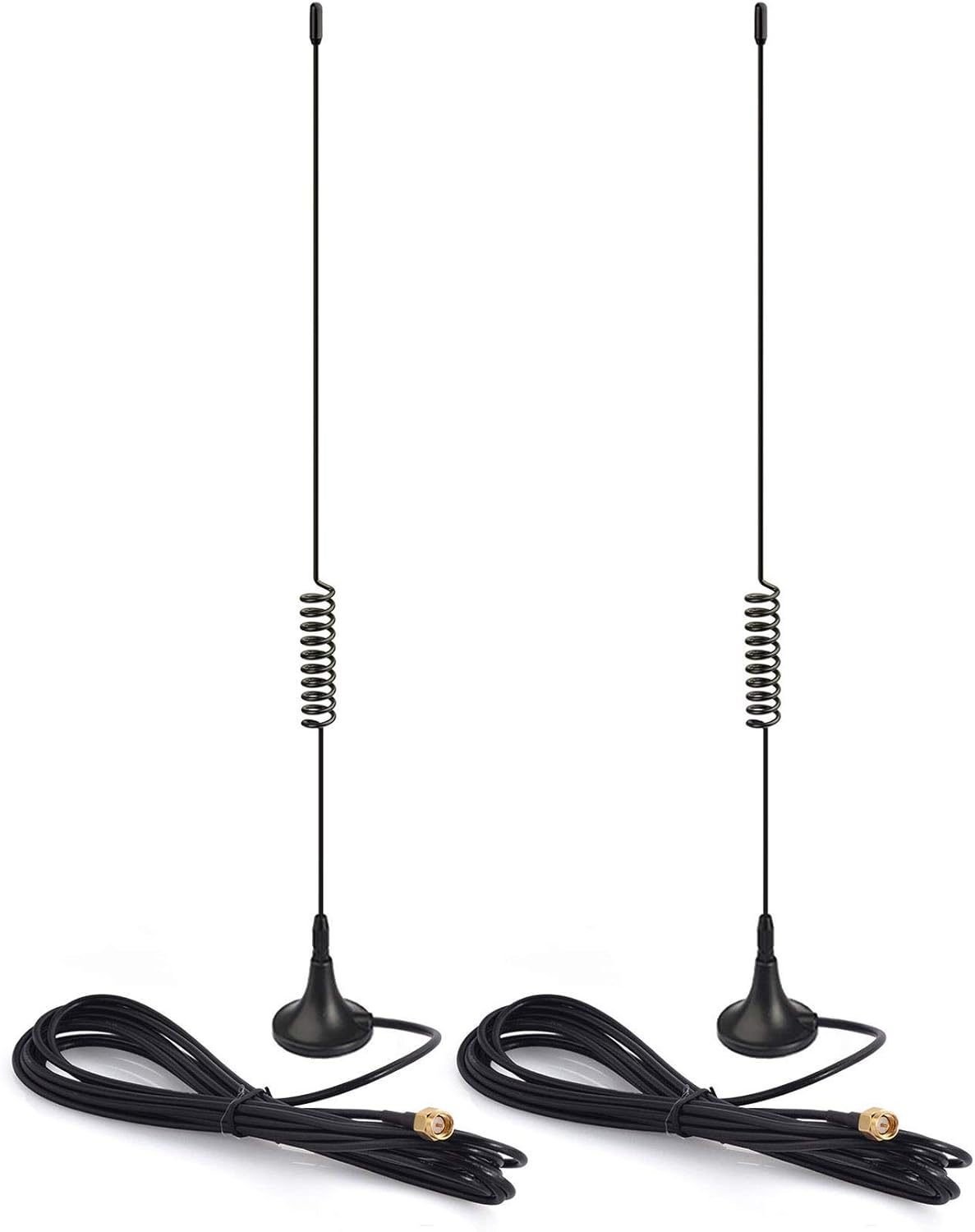 Bingfu Dual Band 978MHz 1090MHz 5dBi Magnetic Base SMA Male MCX Antenna (2-Pack) for Aviation Dual Band 978MHz 1090MHz ADS-B Receiver RTL SDR Software Defined Radio USB Stick Dongle Tuner Receiver