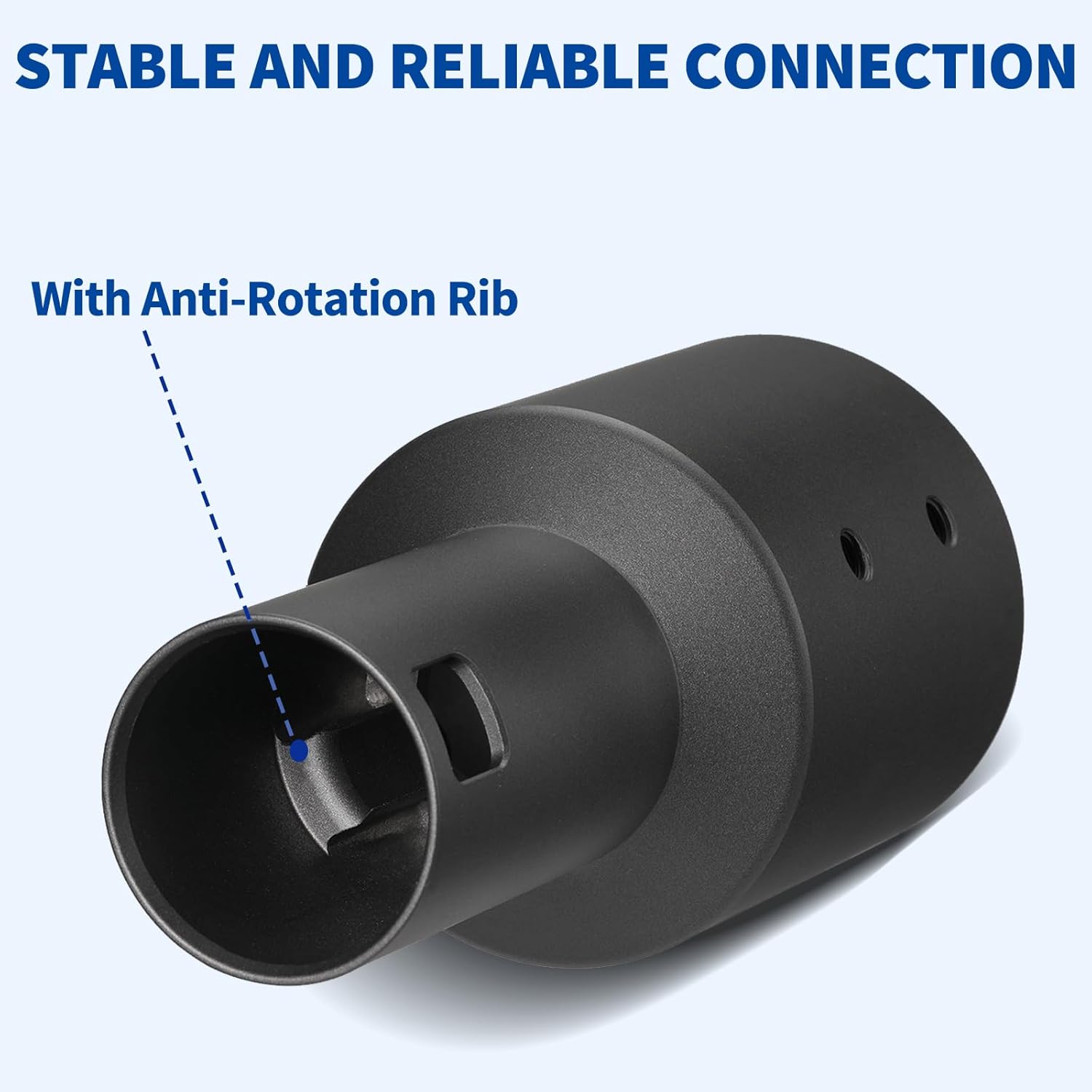 Sleeve Adapter Mastpol-Montagesatz für Starlink Gen2 V2 Dish Satellitenantenne - Passend für Rohrdurchmesser bis zu 2 Zoll - Sicherer Sleeve-Mount mit Anti-Rotationsrippe für Starlink Kits