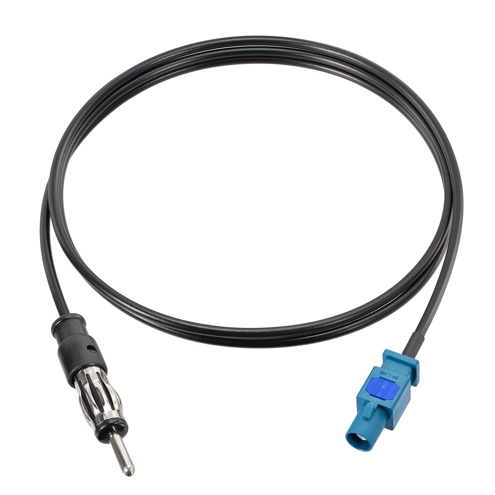 Bingfu Universal Vehicle Car Stereo FM AM Radio Antenna Adapter Cable Fakra Z Female to DIN Socket Connector Cable 15cm 6 inch for Car Stereo Audio HD Radio Head Unit CD Media Player Receiver