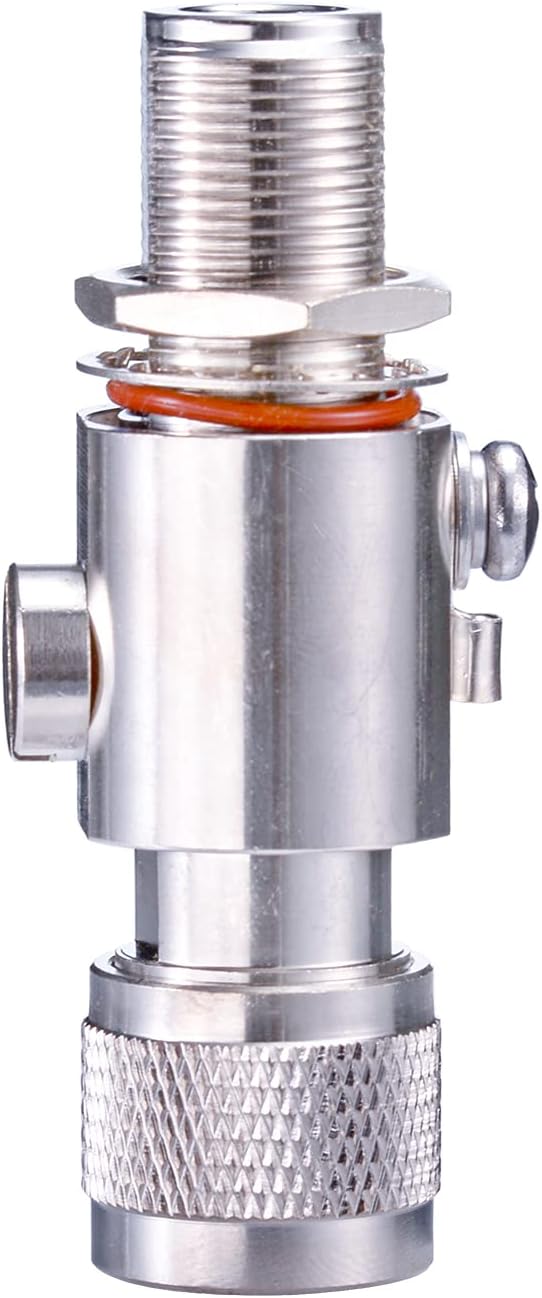 Bingfu Blitz Überspannungsschutz Koaxialer Blitzableiter N Stecker auf N Buchse 50 Ohm DC 0-6GHz Anschluss für Outdoor WiFi 4G LTE GPS Ham Antenne 868 MHz Lora Helium Miner Hotspot Antenne