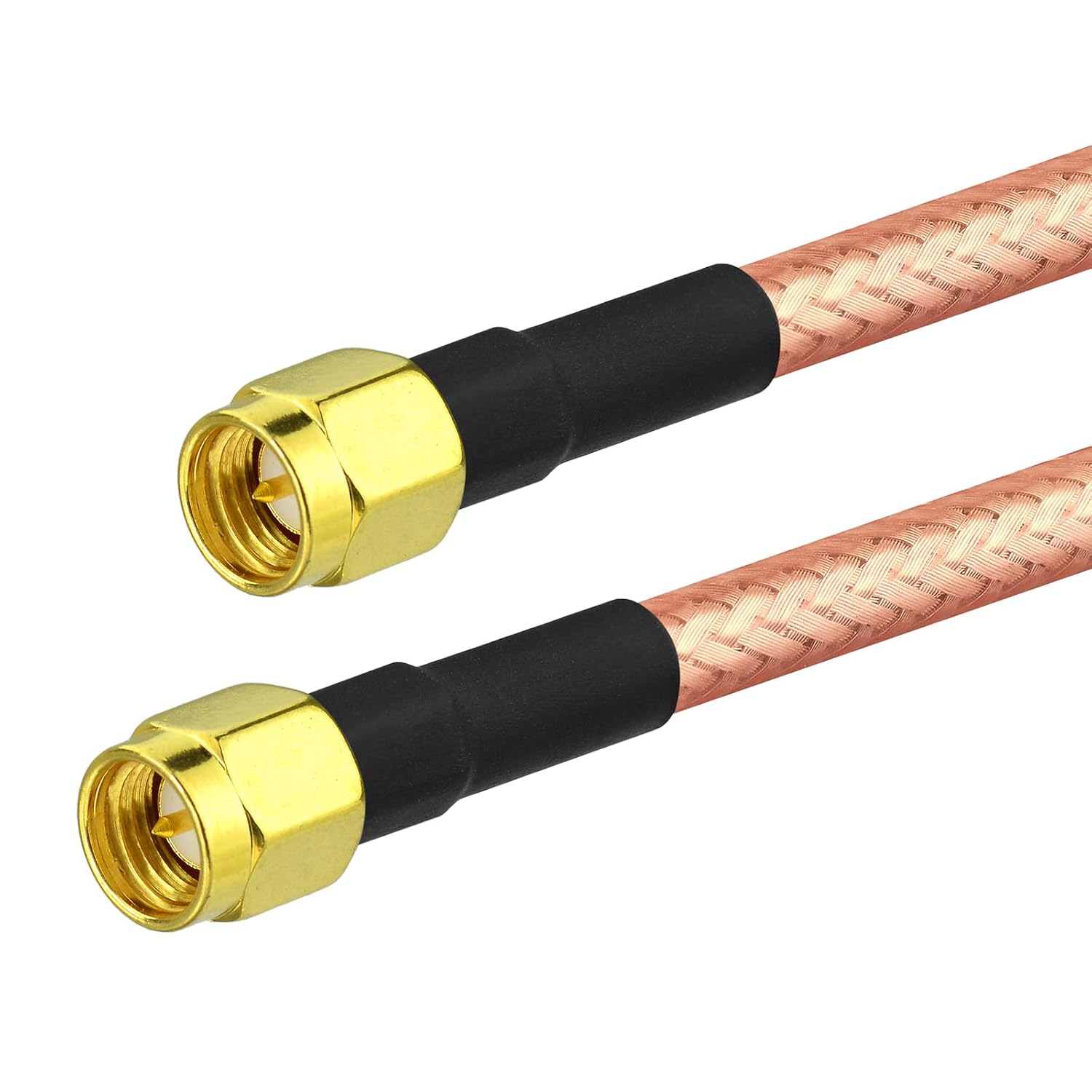 BINGFU SMA Kabel, 100cm SMA-Stecker auf Stecker RG400 Koaxialkabel