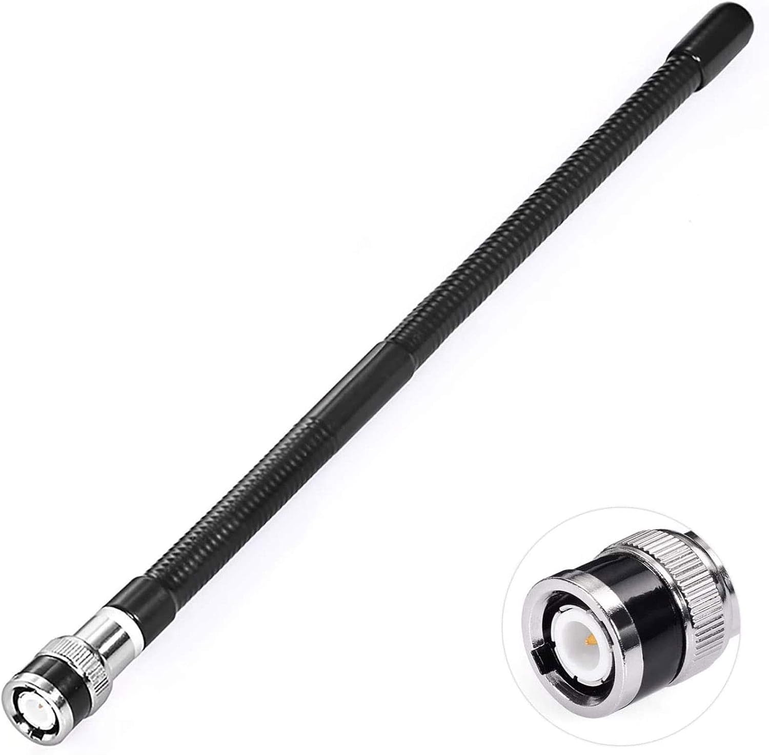 CB Antenne 27-MHz CB-Radioantenne BNC PL259 Soft Whip Magnetfuß Antenne Kompatibel mit Cobra Midland Uniden Maxon President Tragbarer tragbarer CB-Radio-Mobilfunk-Scanner